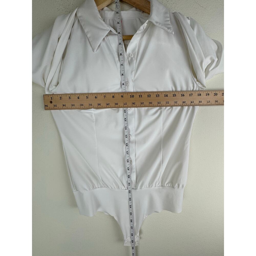 Commando White Button-Front Bodysuit - Picture 16 of 16